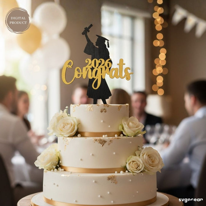 Graduation Cake Toppers SVG Bundle - Svg Ocean