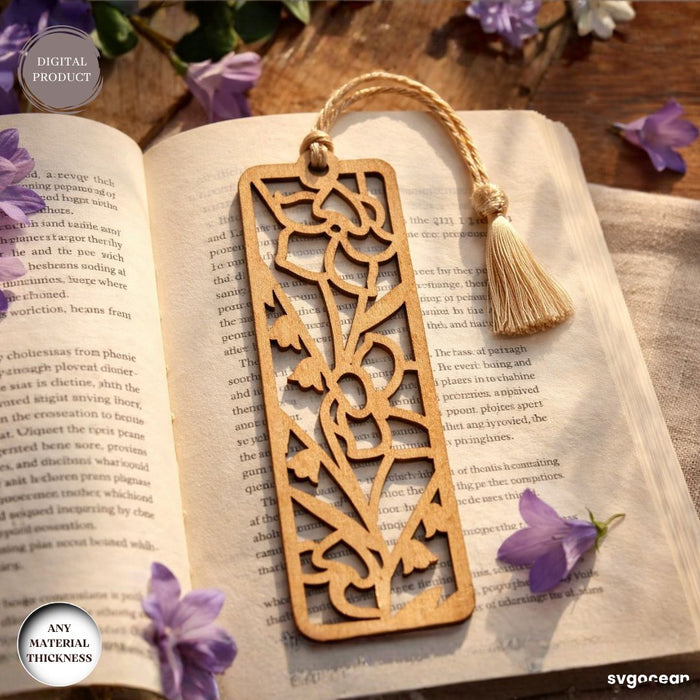 Floral Bookmarks Laser Cut Bundle - Svg Ocean