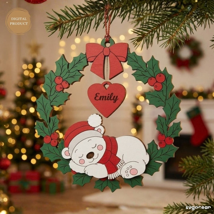 Personalized Christmas Ornaments SVG Bundle - Svg Ocean