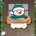 Snowman Door Sign Laser Cut - Svg Ocean