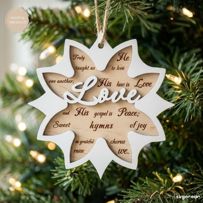 Nativity Snowflake Ornaments SVG Bundle