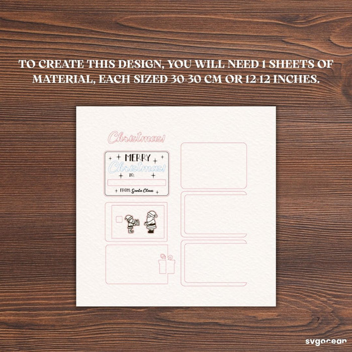 Christmas Card Holder SVG Bundle - Svg Ocean