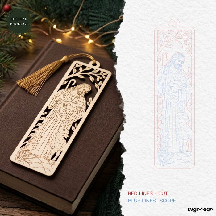 Wooden Jesus Bookmarks SVG Bundle - Svg Ocean