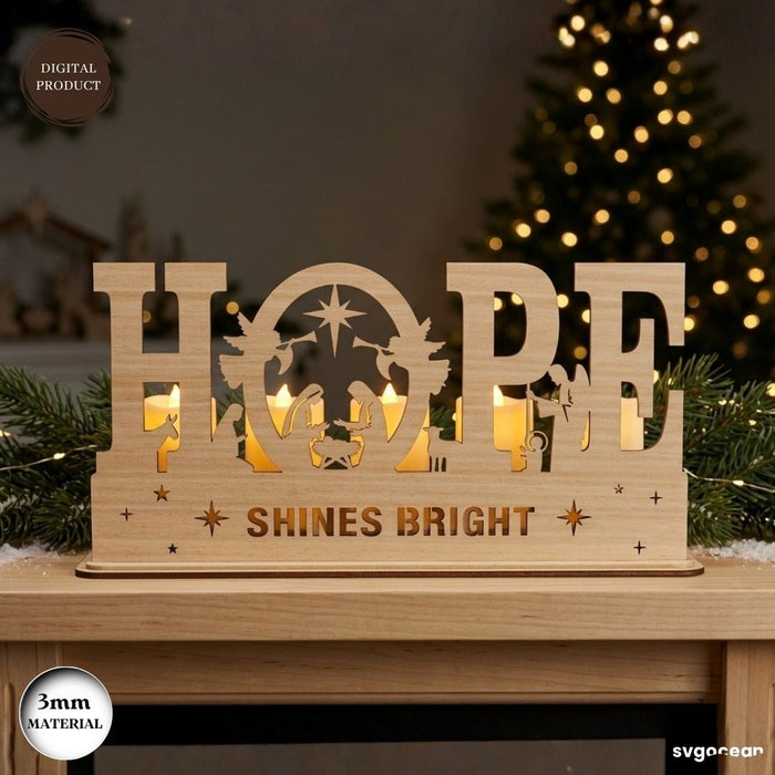 Nativity Candle Holder SVG Bundle - Svg Ocean
