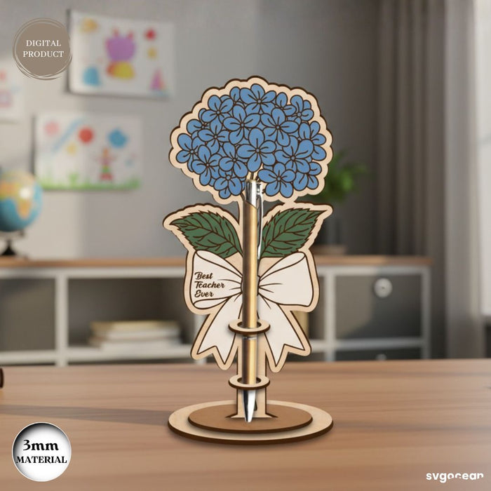 Flowers Pen Holder Laser Cut Bundle - Svg Ocean