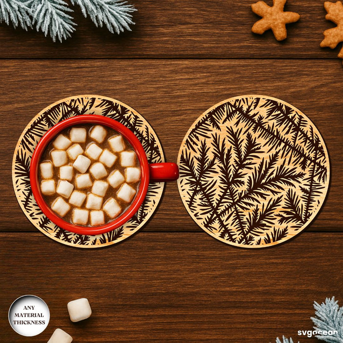 Frost Pattern Coffee Coasters SVG Bundle - Svg Ocean