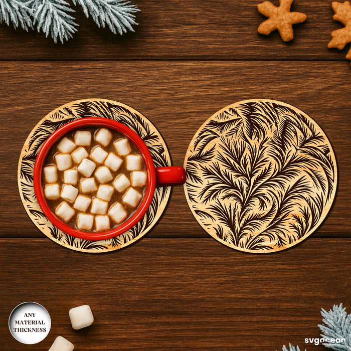 Frost Pattern Coffee Coasters SVG Bundle - Svg Ocean