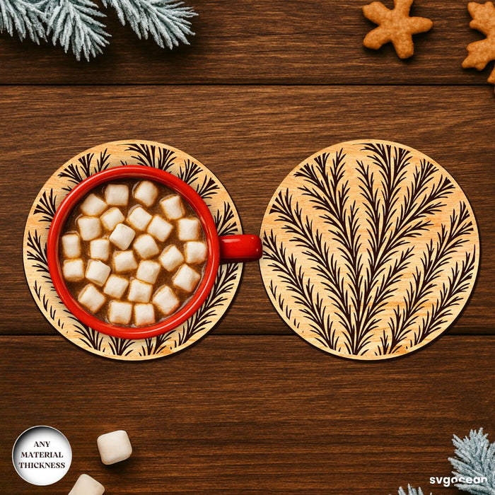 Frost Pattern Coffee Coasters SVG Bundle - Svg Ocean