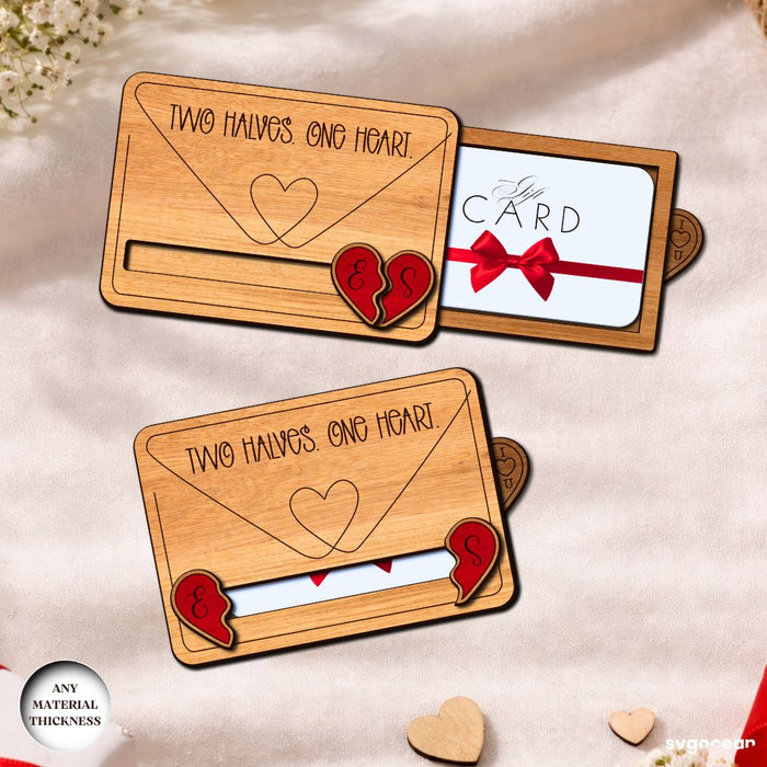 Valentine's Day Gift Card Holder SVG Bundle - Svg Ocean