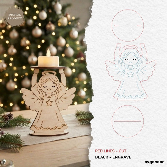 Christmas Character Candle Holders SVG Bundle - Svg Ocean