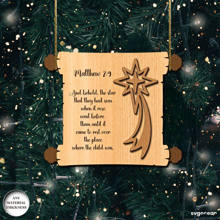 Nativity Scroll Ornaments SVG Bundle - Svg Ocean