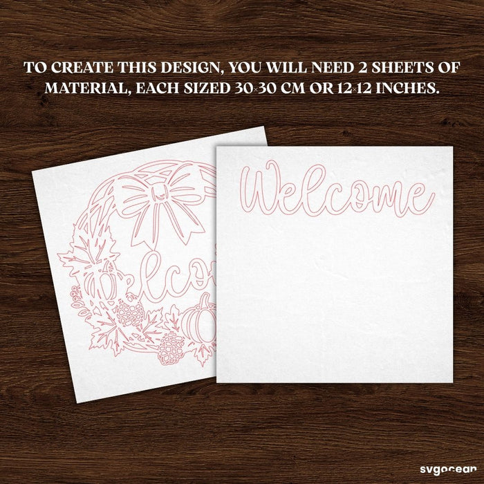 Welcome Fall Door Sign SVG Bundle - Svg Ocean