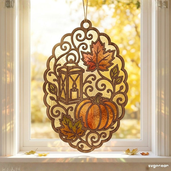 Fall Suncatcher Laser Cut Bundle - Svg Ocean