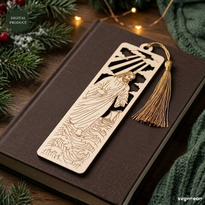 Wooden Jesus Bookmarks SVG Bundle - Svg Ocean