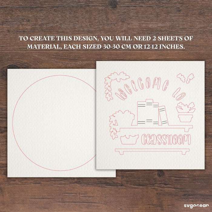 Personalized Teacher Door Sign Svg Bundle - Svg Ocean