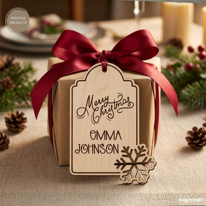 Christmas Gift Tag SVG Bundle - Svg Ocean