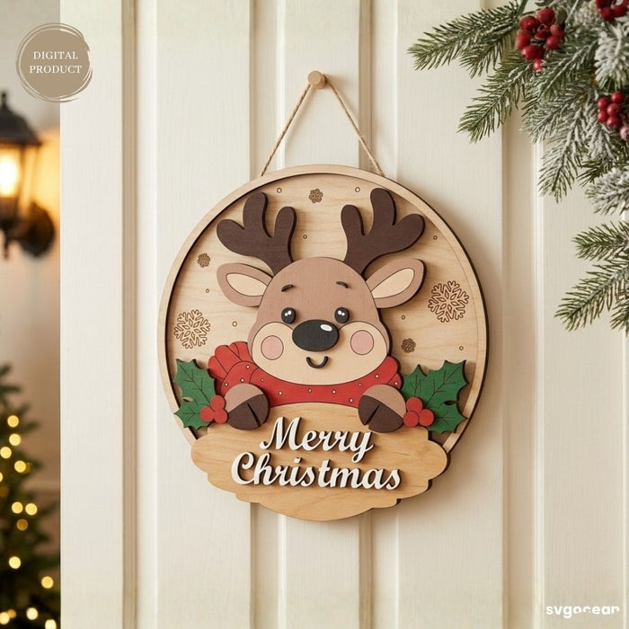 Christmas Welcome Door Signs SVG Bundle - Svg Ocean
