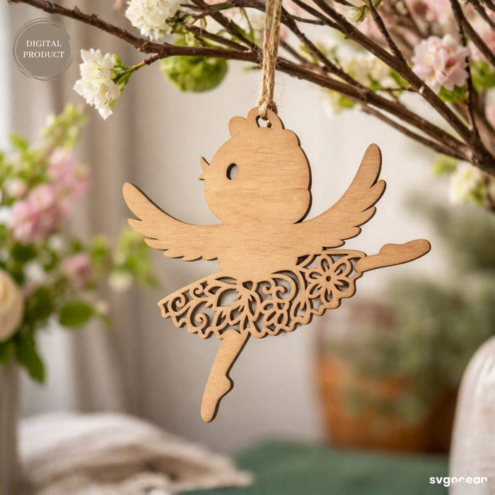 Spring Ballerina Chicken SVG Bundle