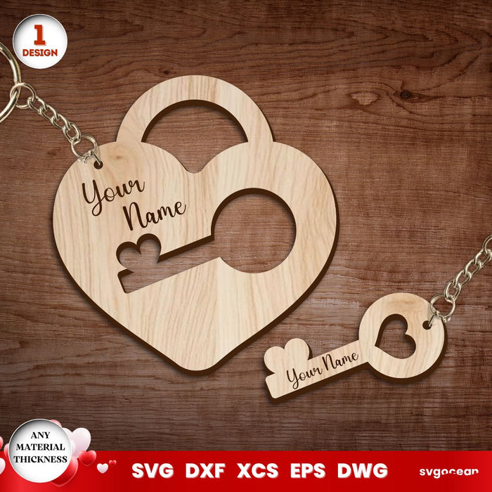 Valentine's Day Hearts Keychains - Svg Ocean