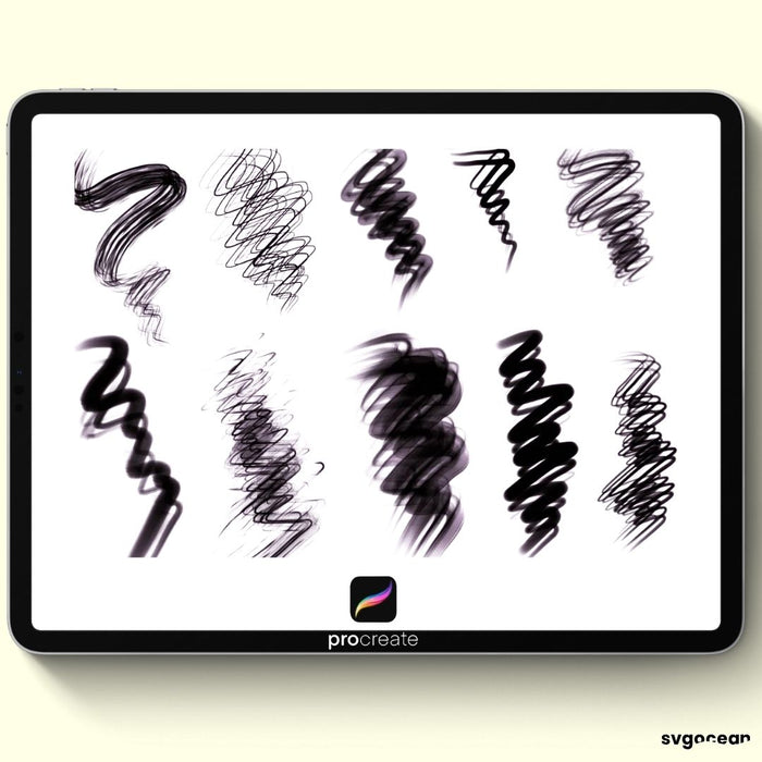 Procreate Hair Brushes - Svg Ocean