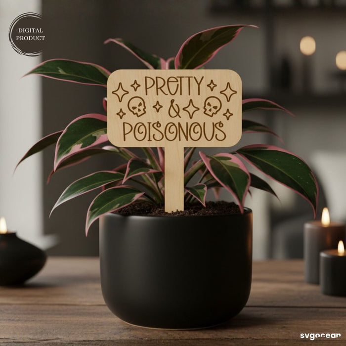Wooden Plant Tags SVG Bundle - Svg Ocean