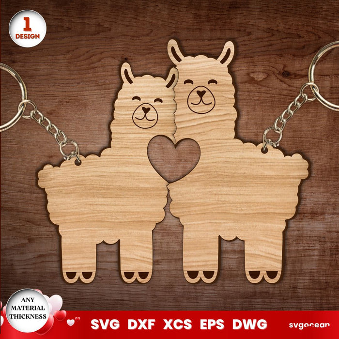 Valentine's Day Animals Keychains - Svg Ocean