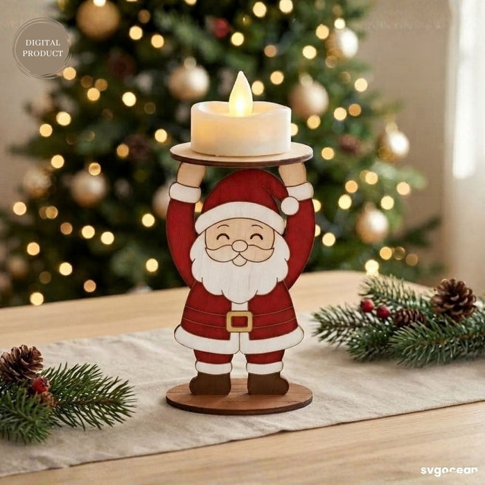 Christmas Character Candle Holders SVG Bundle - Svg Ocean