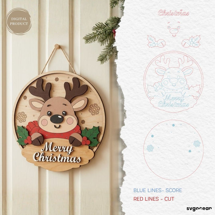 Christmas Welcome Door Signs SVG Bundle - Svg Ocean