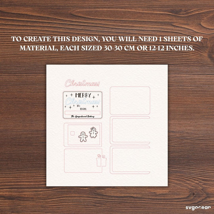 Christmas Card Holder SVG Bundle - Svg Ocean