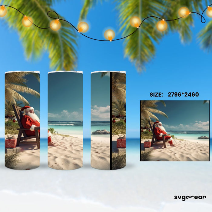 Christmas in July Tumbler Sublimation - Svg Ocean