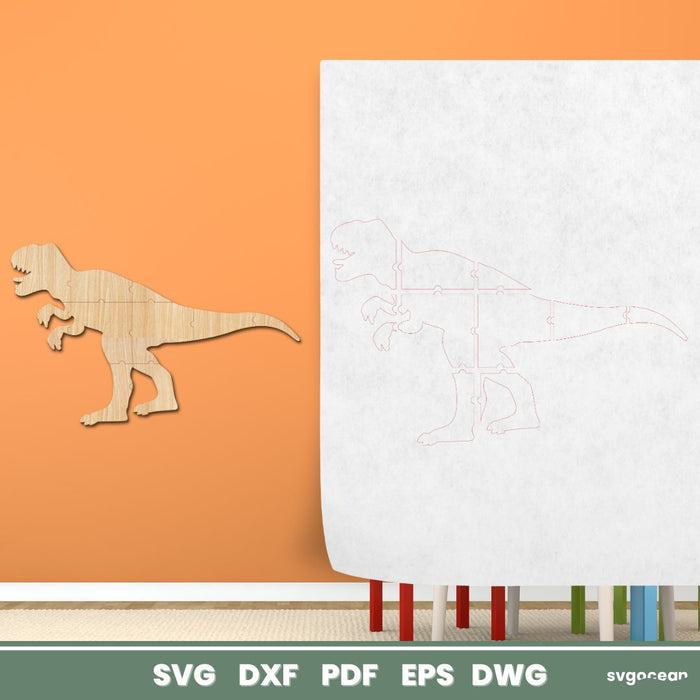 Dinosaur Wall Decor Laser Cut - Svg Ocean
