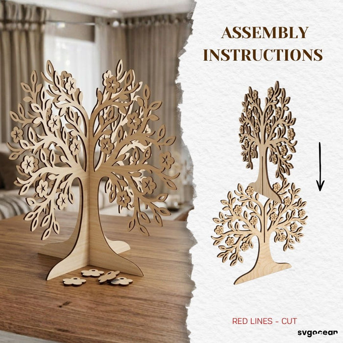 3D Family Tree Stand SVG Bundle - Svg Ocean