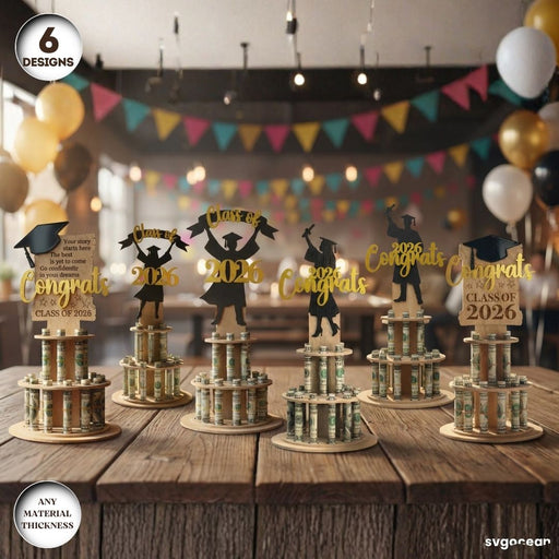 Graduation Money Cake SVG Bundle - Svg Ocean