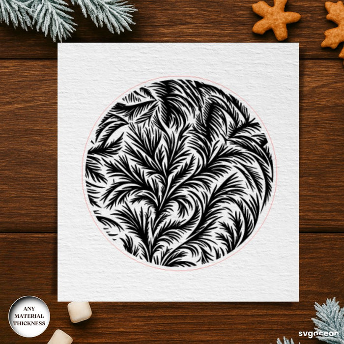 Frost Pattern Coffee Coasters SVG Bundle - Svg Ocean
