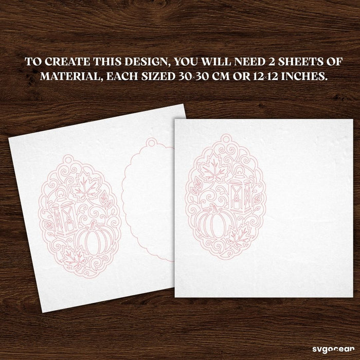 Fall Suncatcher Laser Cut Bundle - Svg Ocean