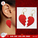 Valentine's Hearts Earrings Laser Cut - Svg Ocean