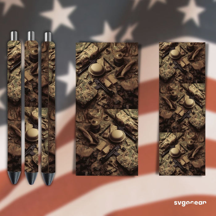 Military Pen Wraps Sublimation - svgocean