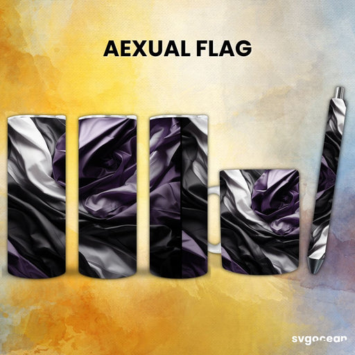 LGBTQ+ Aexual Flag Bundle - svgocean