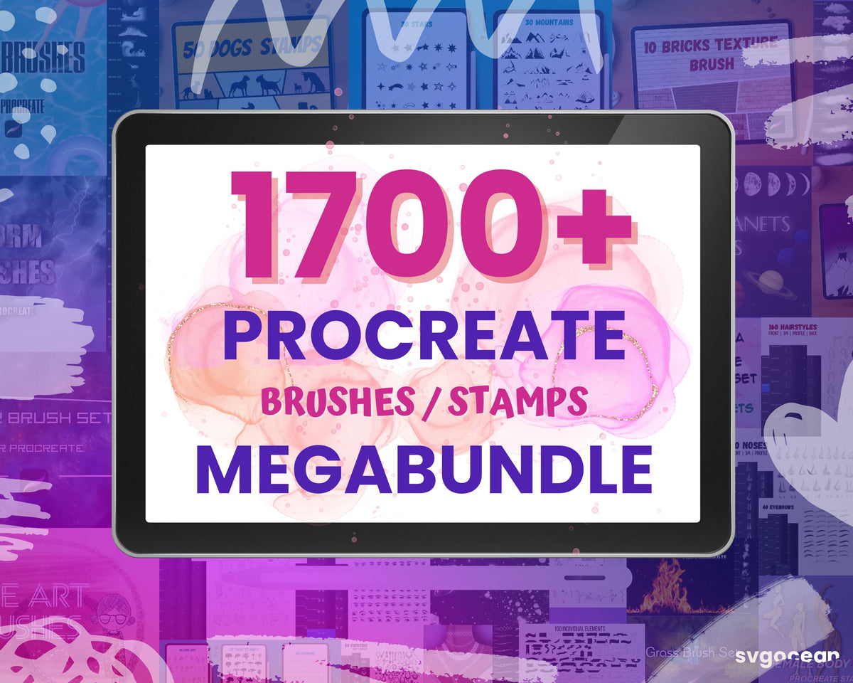 Procreate Megabundle vector for instant download - Svg Ocean — svgocean