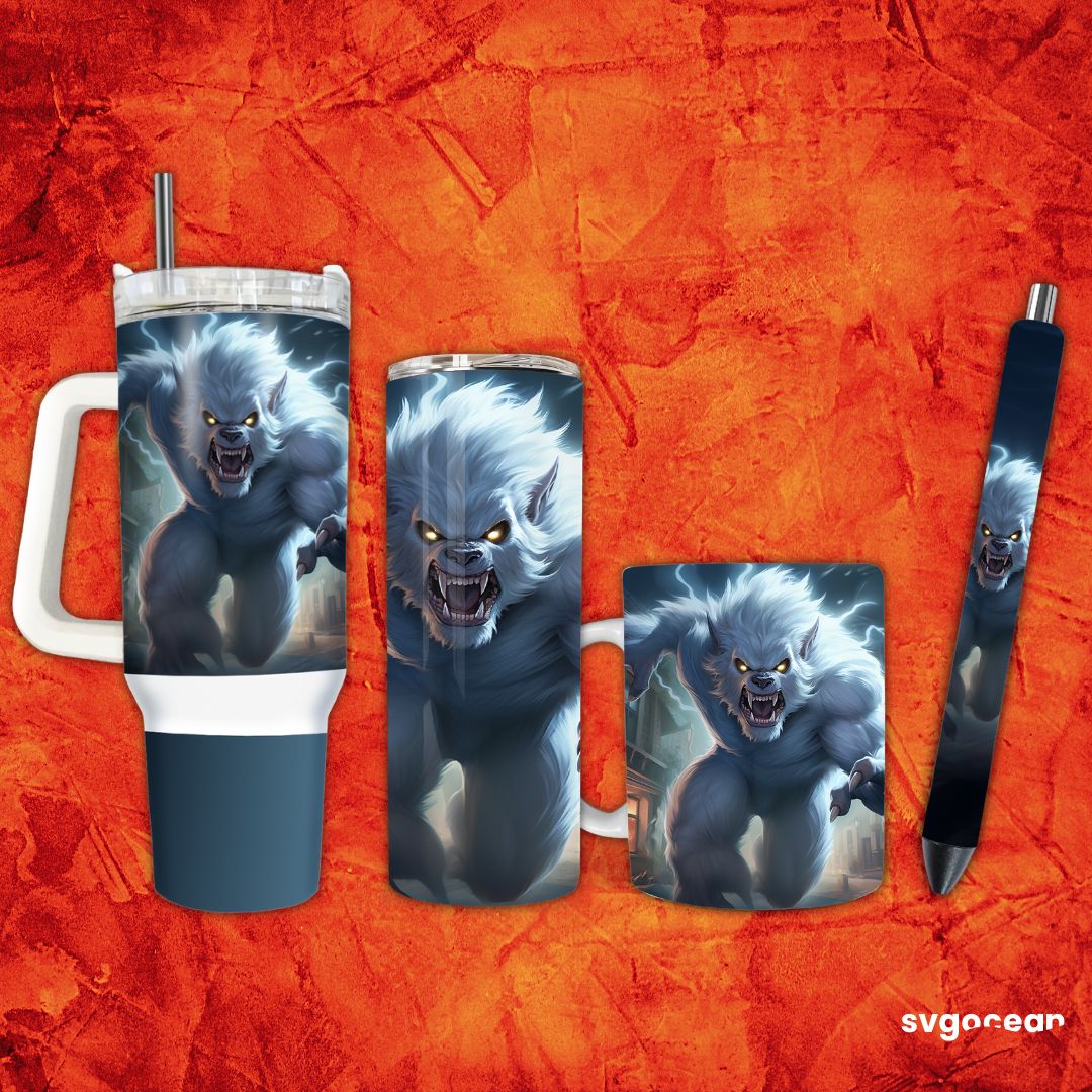 Ghost-werewolf Wrap Bundle | Tumbler | Mug | Pen - Svg Ocean — svgocean