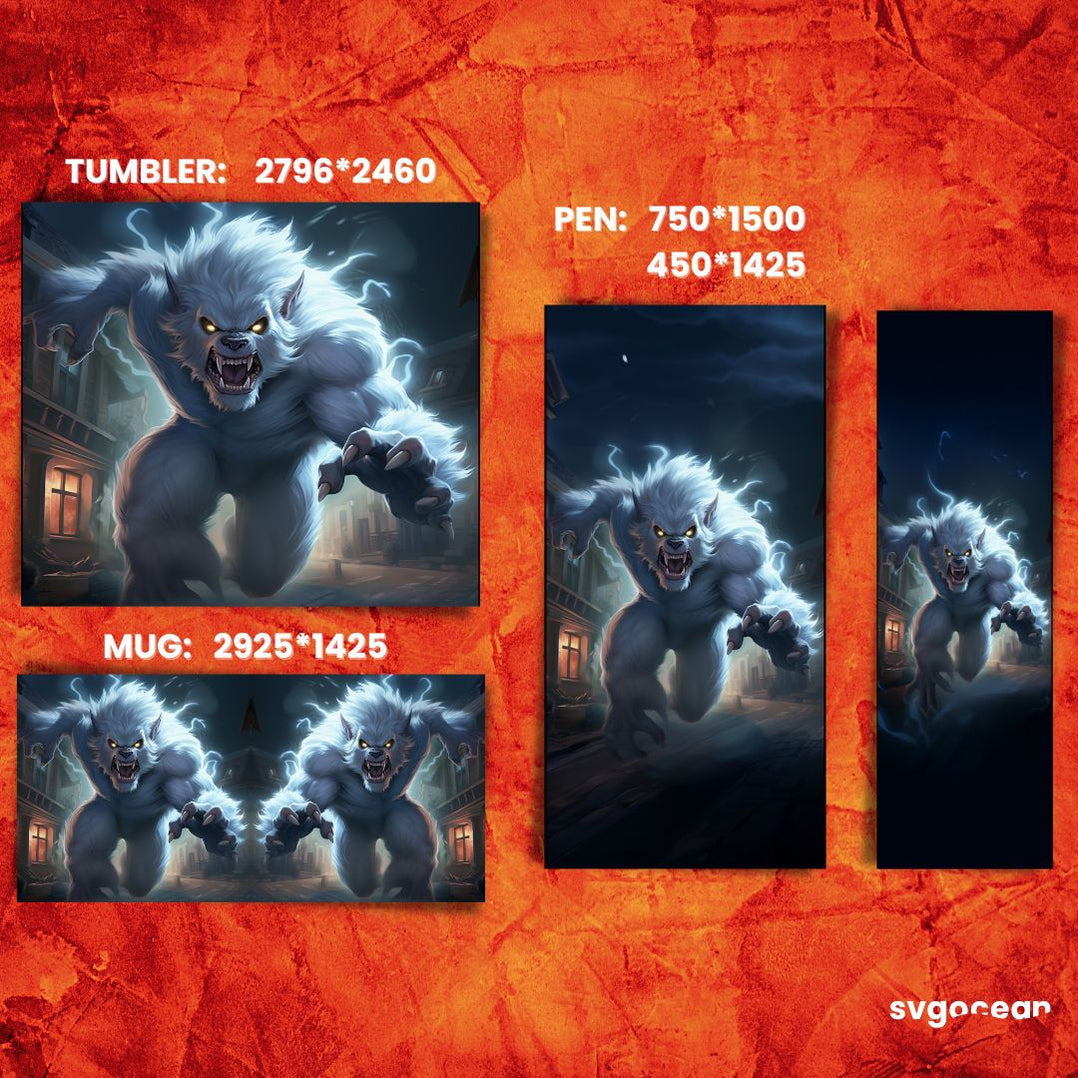 Ghost-werewolf Wrap Bundle | Tumbler | Mug | Pen - Svg Ocean — svgocean