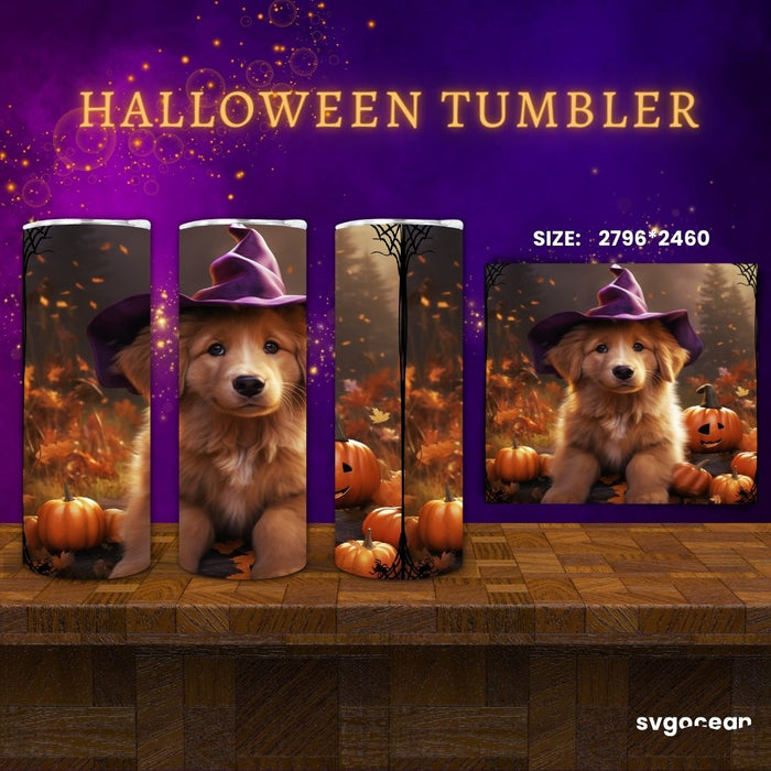 Halloween Dogs Tumbler Wrap Bundle - Svg Ocean