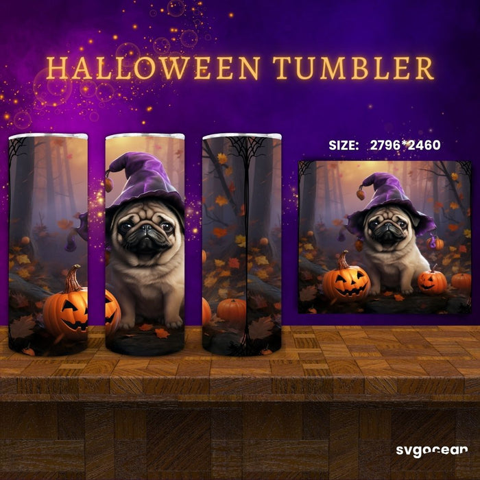 Halloween Dogs Tumbler Wrap Bundle - Svg Ocean