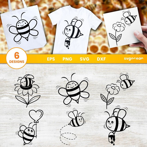 Bees SVG Bundle - Svg Ocean