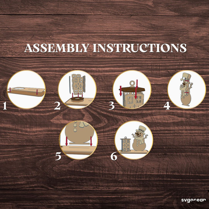 Christmas Stand Candle Holders Bundle - Svg Ocean