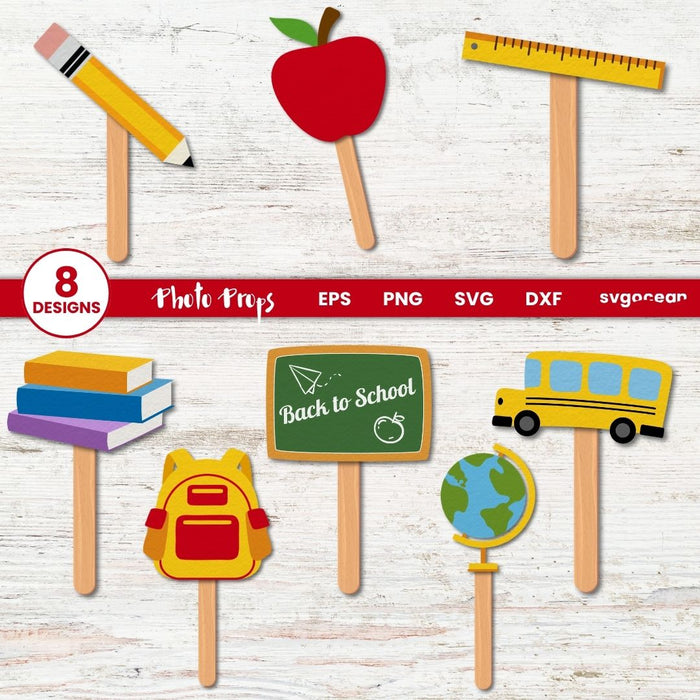 Back to School Photo Props - SVG Ocean