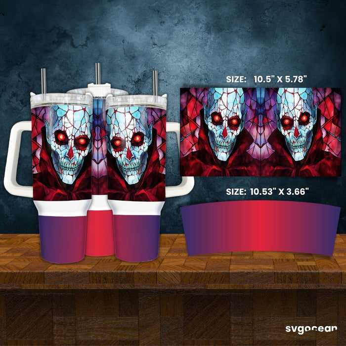 Halloween Monsters Tumbler Wrap - Svg Ocean