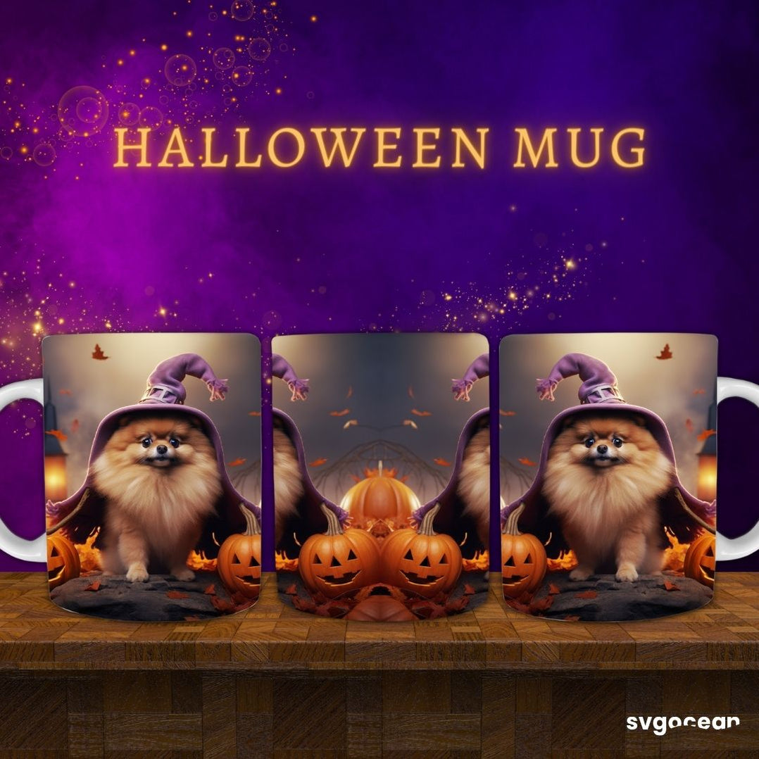 Halloween Dogs Mug Wrap Bundle 11 Oz Sublimation Svg Ocean — svgocean