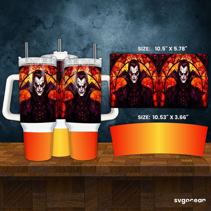 Halloween Monsters Tumbler Wrap - Svg Ocean