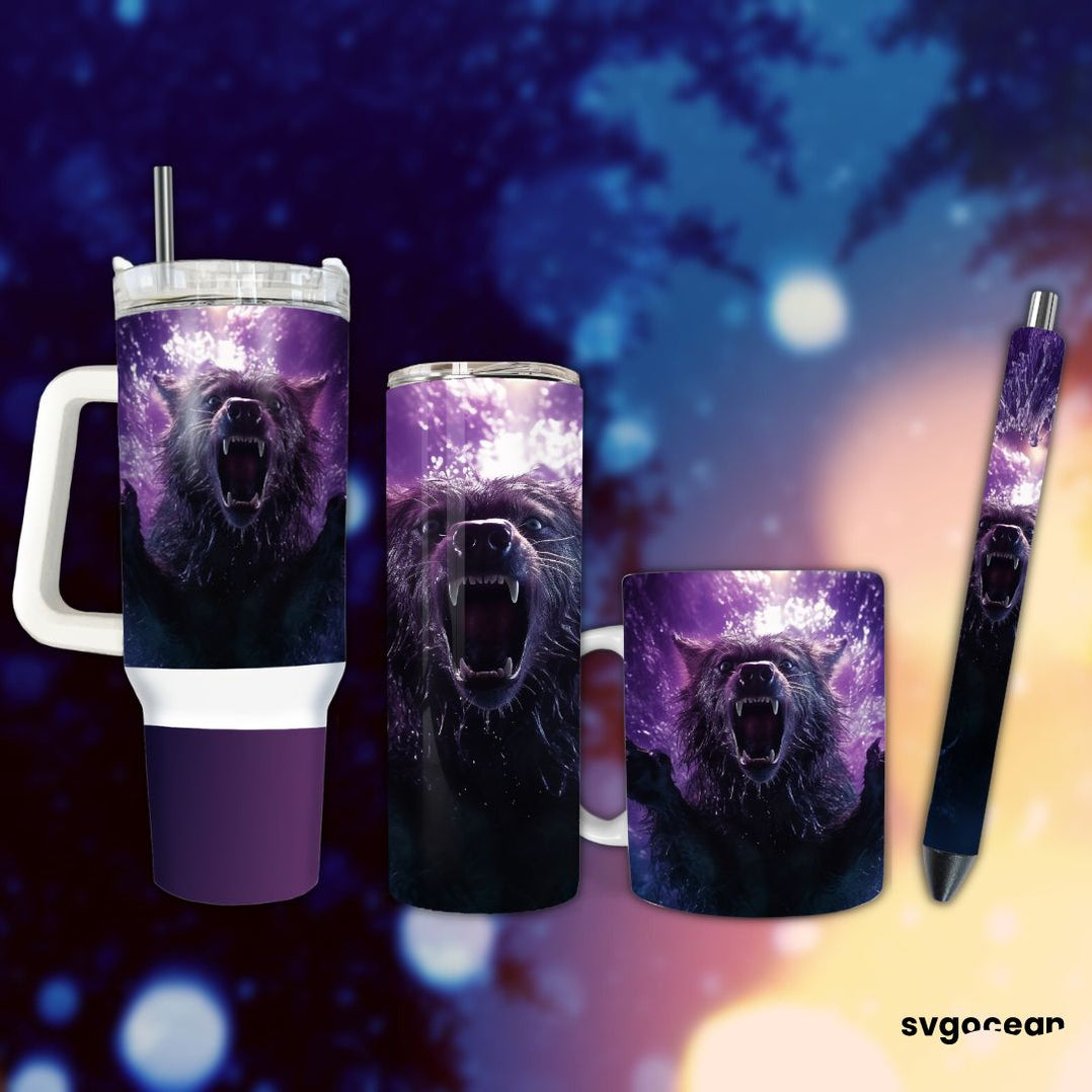 Halloween Werewolf Wrap Bundle | Tumbler | Mug | Pen - Svg Ocean — svgocean